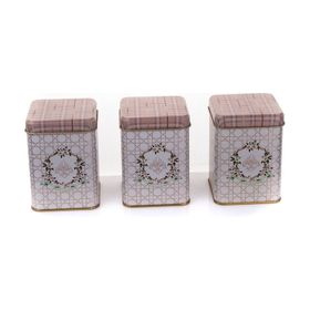 Evle Rossy Mini 3 Parça Kare Saklama Set