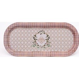 Evle Rosy 16x35 cm Desenli Oval Tepsi