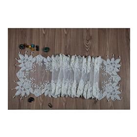 Evlen Home Collection Firuze Kordonlu Boncuklu Krem 40x220 cm Runner
