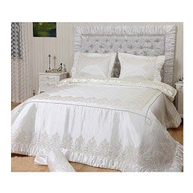 Evlen Home Collection Mihrimah Krem Çift Kişilik Nevresim Takımı