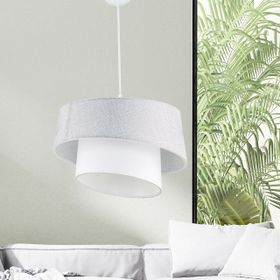 EVLight Baret 2 Katlı Gri Sarkıt Avize