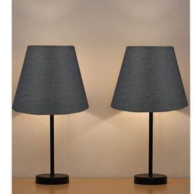 EVLight Black 2'li Metal Masa Lambası Siyah Abajur