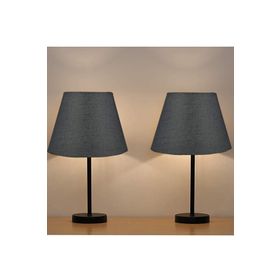 EVLight Black 2'li Metal Masa Lambası Siyah Abajur