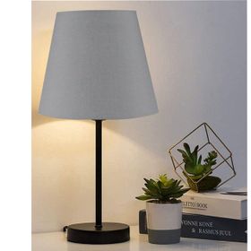 EVLight Black Tekli Metal Masa Lambası Antrasit Abajur