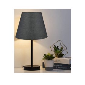 EVLight Black Tekli Metal Masa Lambası Siyah Abajur