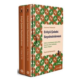 Evliya Çelebi Seyahatnamesi Ankara Azerbaycan Bursa Bolu Erzurum Girit, Kafkaslar Tebriz Trabzon 2.Kitap 2 Cilt Kutul - Evliya Çelebi