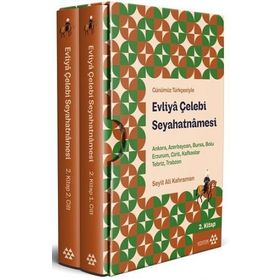 Evliya Çelebi Seyahatnamesi Ankara Azerbaycan Bursa Bolu Erzurum Girit, Kafkaslar Tebriz Trabzon 2.Kitap 2 Cilt Kutul - Evliya Çelebi