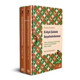 Evliya Çelebi Seyahatnamesi Ankara Azerbaycan Bursa Bolu Erzurum Girit, Kafkaslar Tebriz Trabzon 2.Kitap 2 Cilt Kutul - Evliya Çelebi