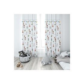 Evmila 269 Sevimli Develer Beyaz 140x260 cm Fon Perde
