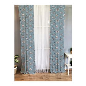 Evmila 6EVM252 70x260 cm Baskılı Desenli Çocuk ve Bebek Odası Fon Perde