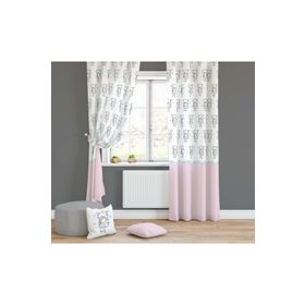 Evmila 774 70x260 cm Salıncaklı Kız Beyaz Fon Perde