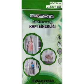 Evmoni 60x210 cm Mıknatıslı 2 Parça Kapı Sinekliği