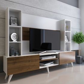 Evmonte Zirve Beyaz Ceviz X251 Tv Ünitesi