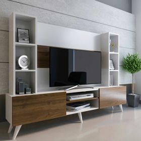 Evmonte Zirve Beyaz Ceviz X251 Tv Ünitesi