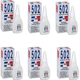 EvoBond 502 6'lı 20 gr Süper Yapıştırıcı