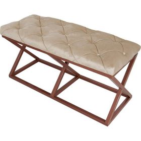 Evodeko Bakır Krem Bench Puf