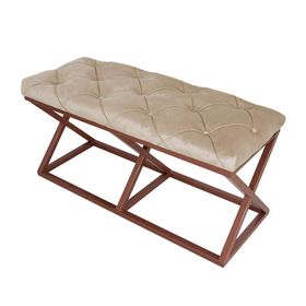 Evodeko Bakır Krem Bench Puf