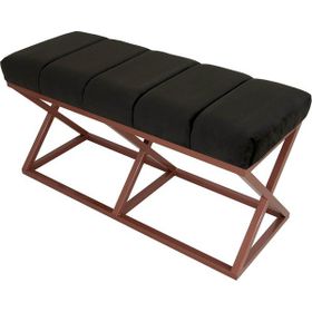 Evodeko Bakır Siyah Bench Puf