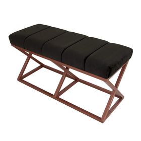 Evodeko Bakır Siyah Bench Puf