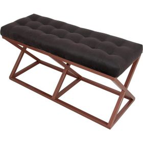 Evodeko Çektirme Siyah Bakır Bench Puf