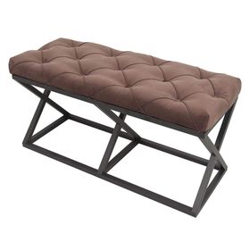 Evodeko Chester Siyah Kahve Bench Puf