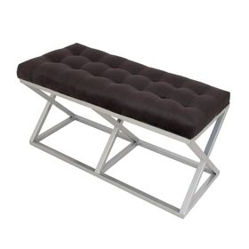 Evodeko Gri Siyah Bench Puf