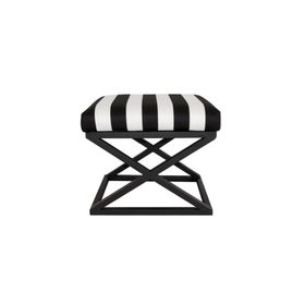 Evodeko Metal Ayaklı Zebra Puf