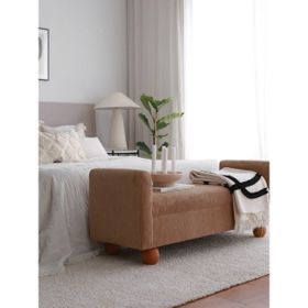 Evodeko Sandıklı Camel Bench Puf