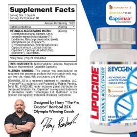 Evogen Nutrition 60 Kapsül Lipocide Yohimbine