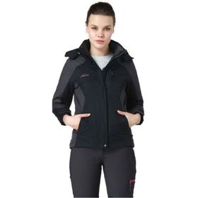 Evolite Diva Gri-Siyah Kadın 3in1 Mont