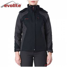 Evolite Diva Gri-Siyah Kadın 3in1 Mont