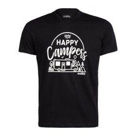 Evolite Happy Campers Siyah Erkek T-Shirt