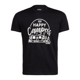 Evolite Happy Campers Siyah Erkek T-Shirt