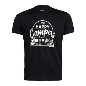 Evolite Happy Campers Siyah Erkek T-Shirt