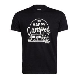 Evolite Happy Campers Siyah Erkek T-Shirt