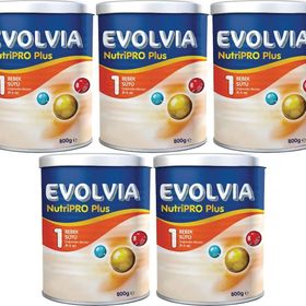 Evolvia 5x800 gr No:1 0-6 Ay Doğumdan İtibaren Nutripro Plus Bebek Sütü