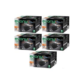 Evony 250'li Set Siyah Black 3 Katlı Filtreli Burun Telli Cerrahi Maske