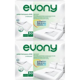 Evony 2x30 Adet 60x90 cm Hasta Yatak Koruyucu Örtü