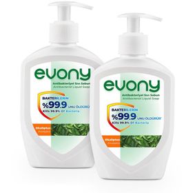 Evony 2x300 ml Okaliptüs Antibakteriyel Sıvı Sabun
