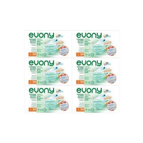 Evony 3 Katlı Filtreli Burun Telli 300 Adet Cerrahi Maske