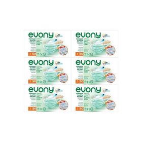 Evony 3 Katlı Filtreli Burun Telli 300 Adet Cerrahi Maske