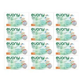 Evony 3 Katlı Filtreli Burun Telli 600 Adet Cerrahi Maske