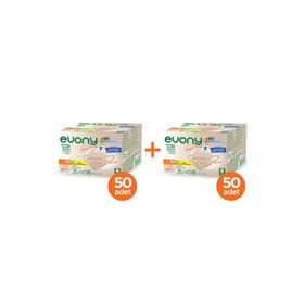 Evony 3 Katlı Yumuşak Elastik Kulaklı S/M 2x50 Adet Ten Rengi Maske