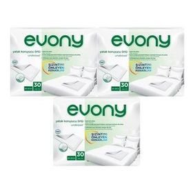 Evony 3x30 Adet 60x90 cm Hasta Yatak Koruyucu Örtü