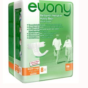 Evony 48 Adet Bel Bantlı Ekonomik Büyük-Large Hasta Bezi