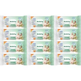 Evony 48 Yaprak XL Banyo Ferahlığı 12'li Yetişkin Vücut Perine Temizleme Havlusu