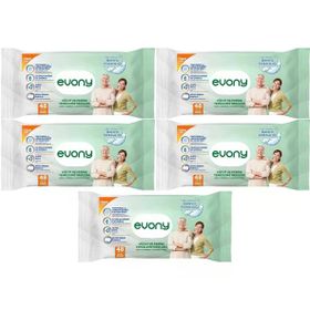 Evony 48 Yaprak XL Banyo Ferahlığı 5'li Yetişkin Vücut Perine Temizleme Havlusu