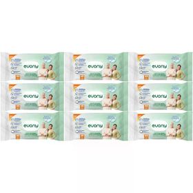 Evony 48 Yaprak XL Banyo Ferahlığı 9'lu Yetişkin Vücut Perine Temizleme Havlusuu