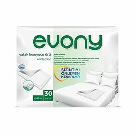 Evony 5069185 Jumbo Örtü 60 x 90 cm 30 Adet Yatak Koruyucu