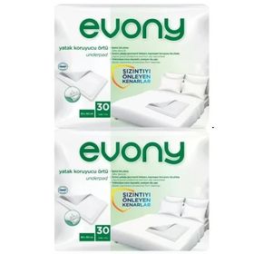 Evony 60x90 cm 30'lu 2 Paket Yatak Koruyucu Örtü